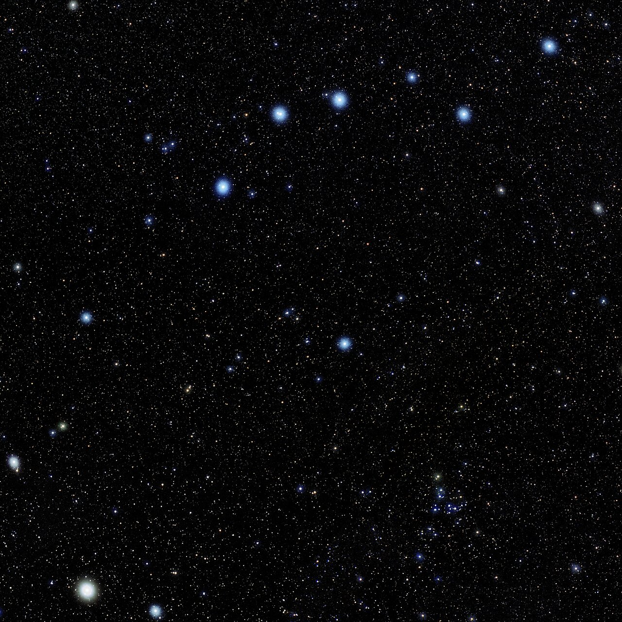 Foto van het sterrenbeeld Canes Venatici - Jachthonden.