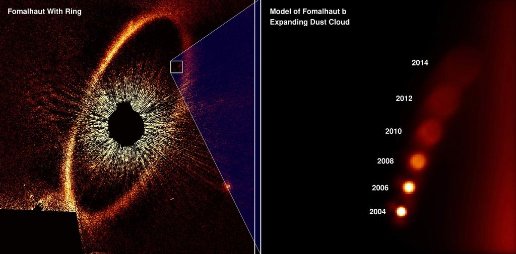 Hubble fotografeert Fomalhaut b