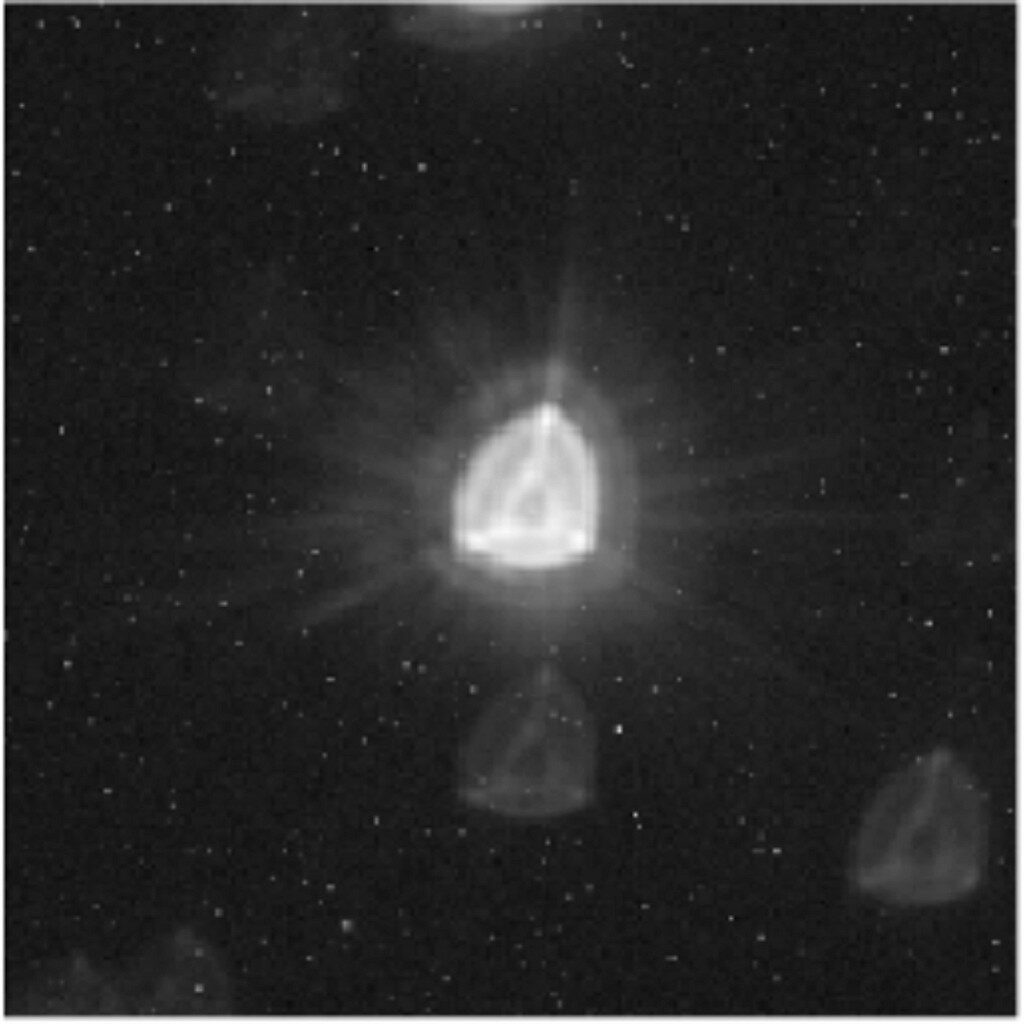Onscherpe afbeelding van de ster HD88111 door CHEOPS