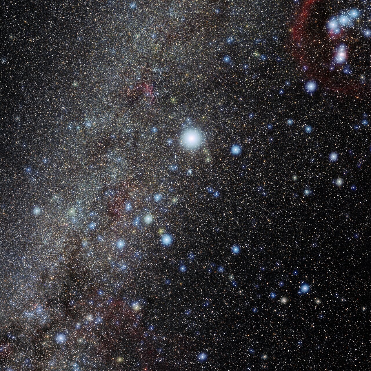 Foto van het sterrenbeeld Canis Major - Grote Hond.