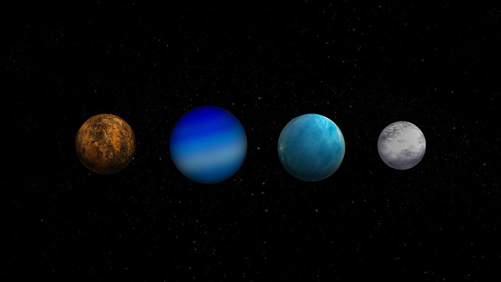 artist impressie van exoplaneten