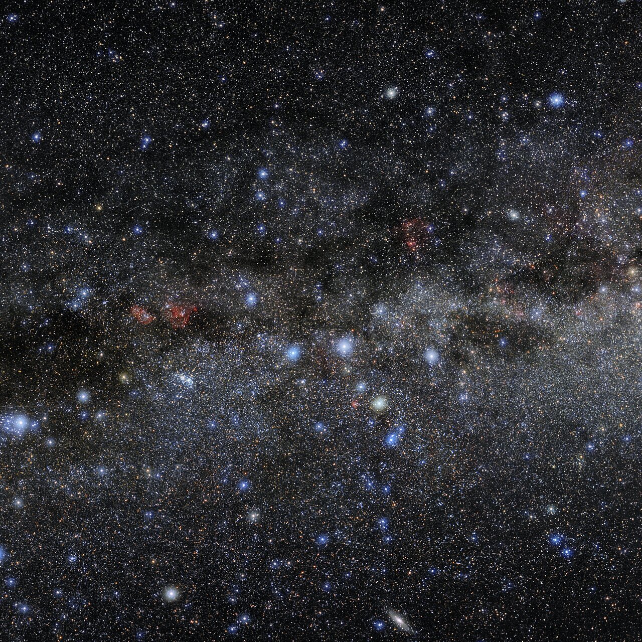 Foto van het sterrenbeeld Cassiopeia.