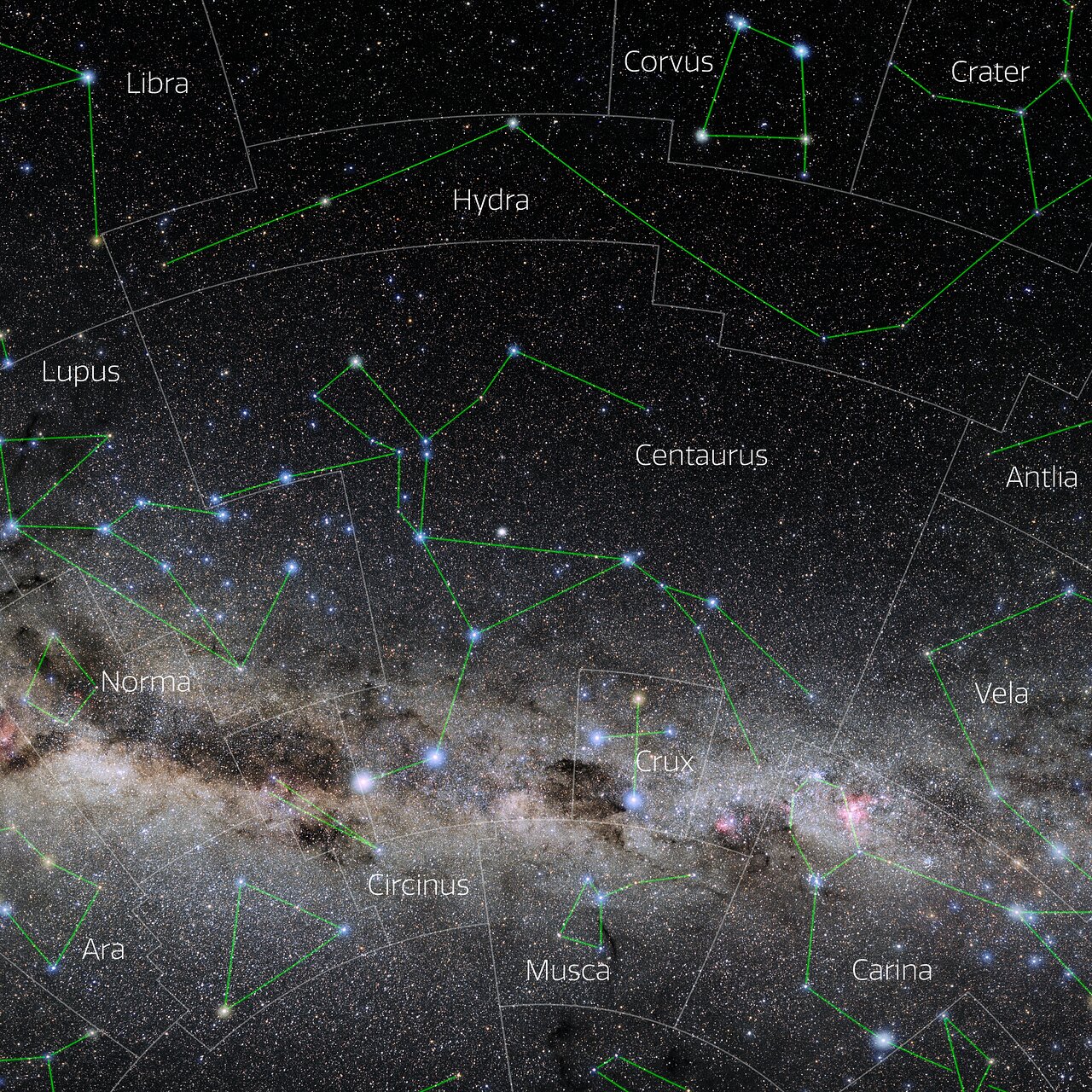 Foto van het sterrenbeeld Centaurus.