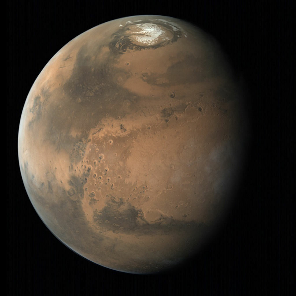 De noordpoolkap van Mars