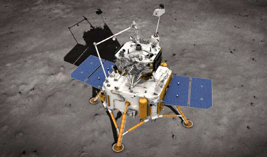 Chang'e 5 op de Maan