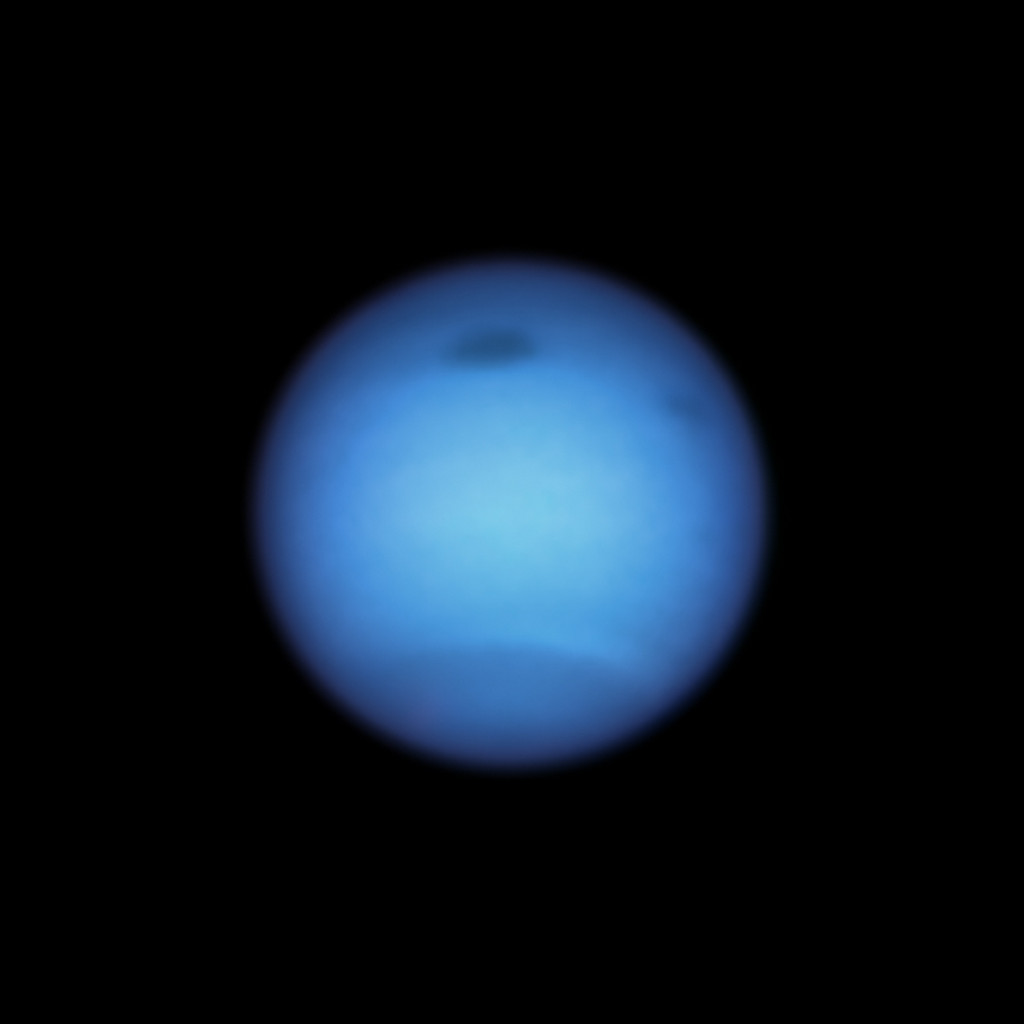 Donkere vlek op Neptunus