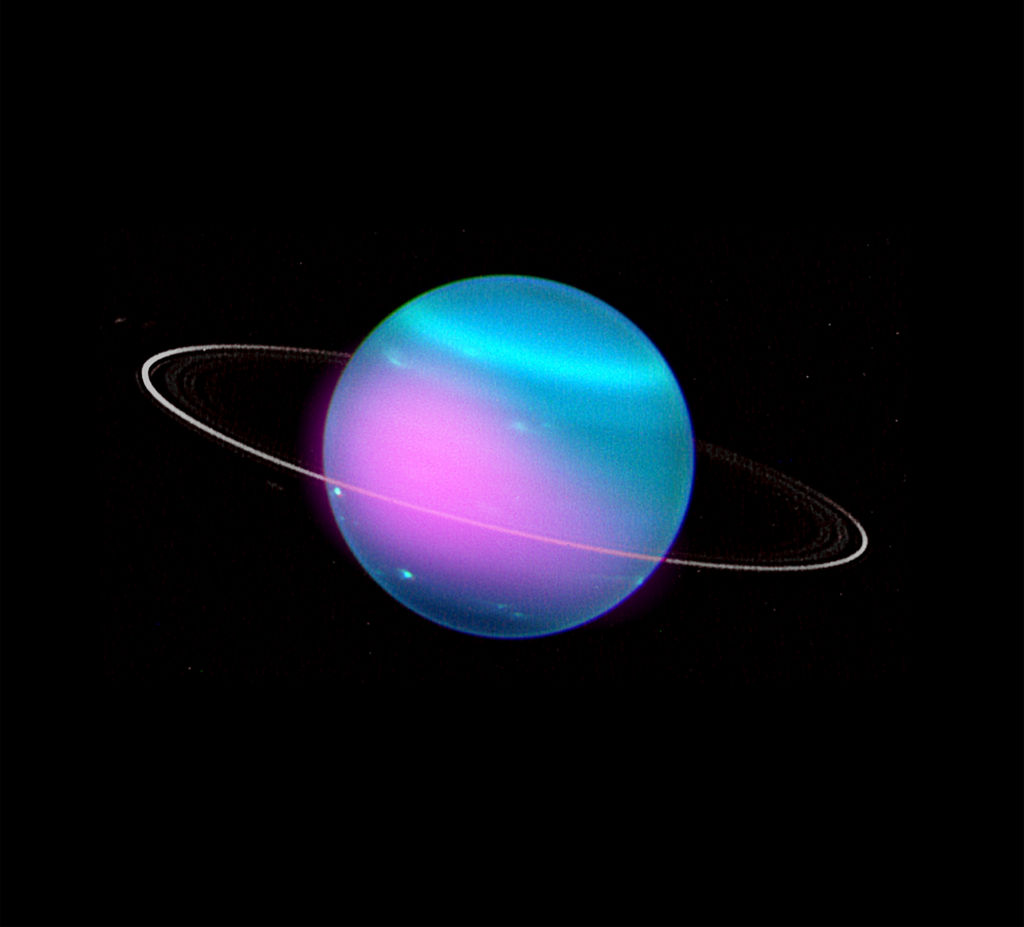 Compositieafbeelding van Uranus