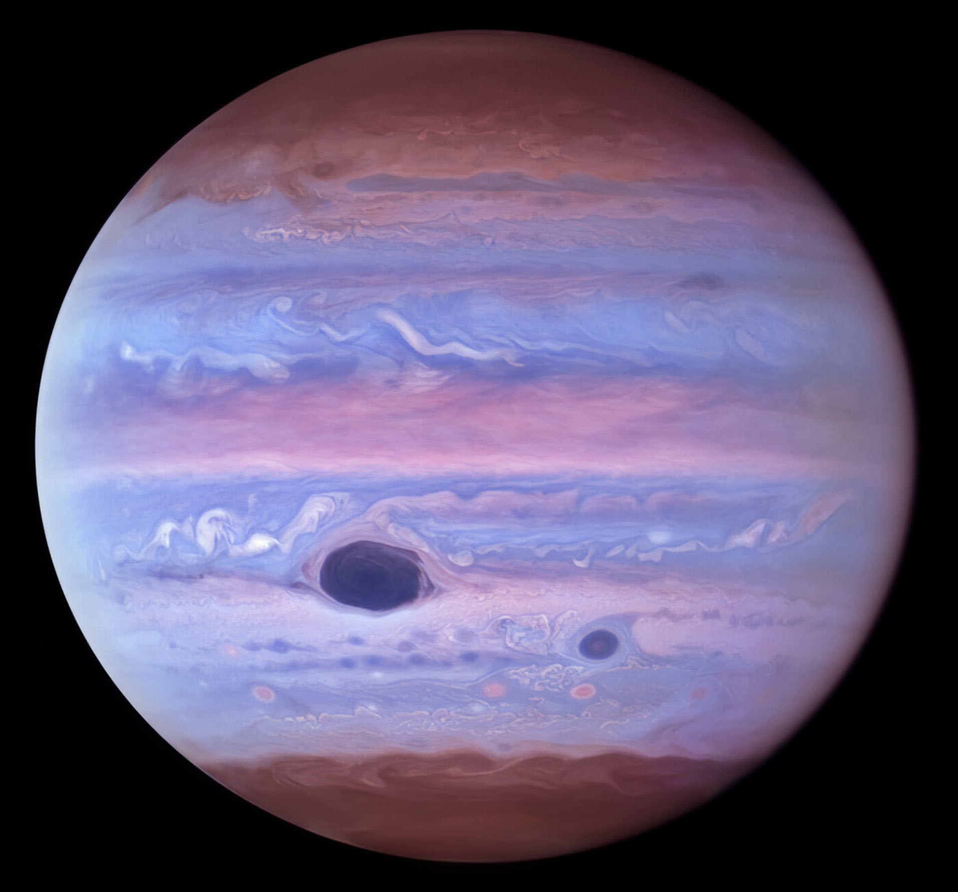 Jupiter in ultraviolet licht