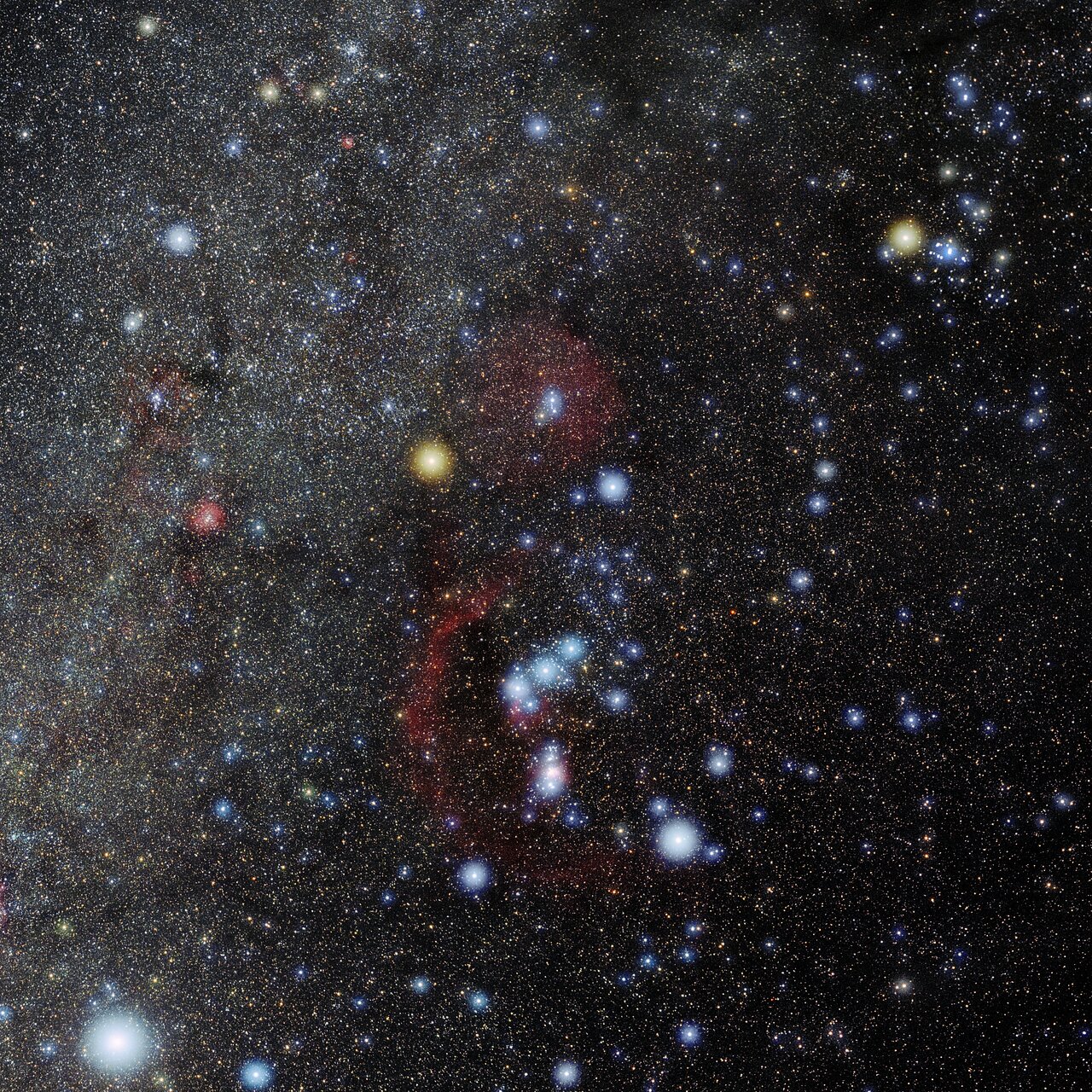 Foto van het sterrenbeeld Orion.