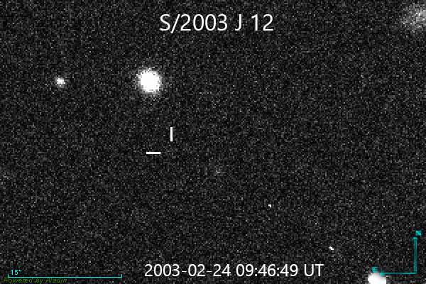S/2003 J12 - maan van Jupiter - Kuuke's Sterrenbeelden