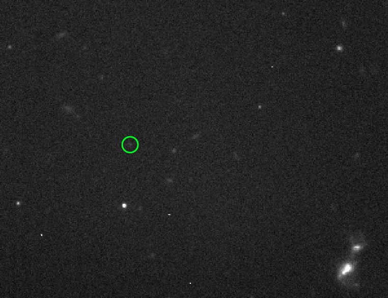 Ontdekkingsfoto gemaakt met de Canada-France-Hawaii Telescope in September 2010.