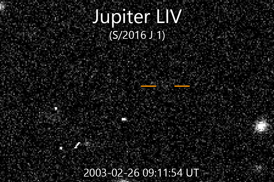 Jupiter LIV op archiefbeelden uit 2003