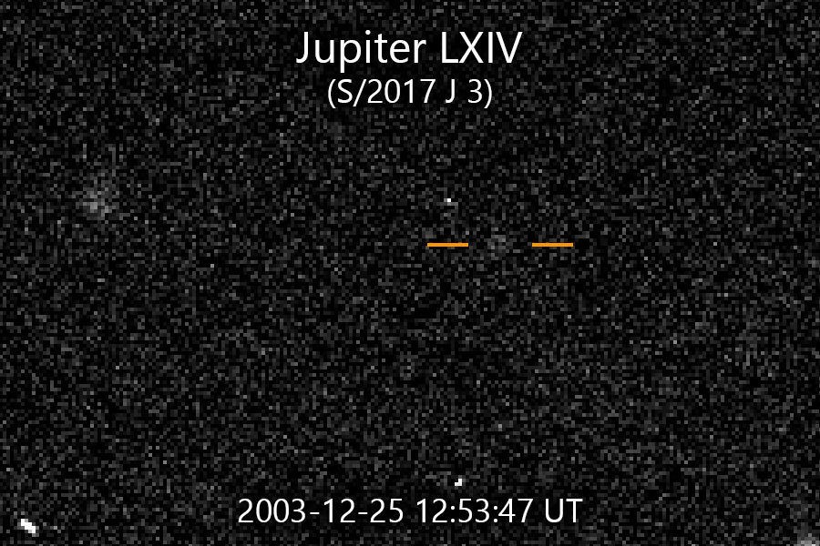 Jupiter LXIV op opnames uit december 2003