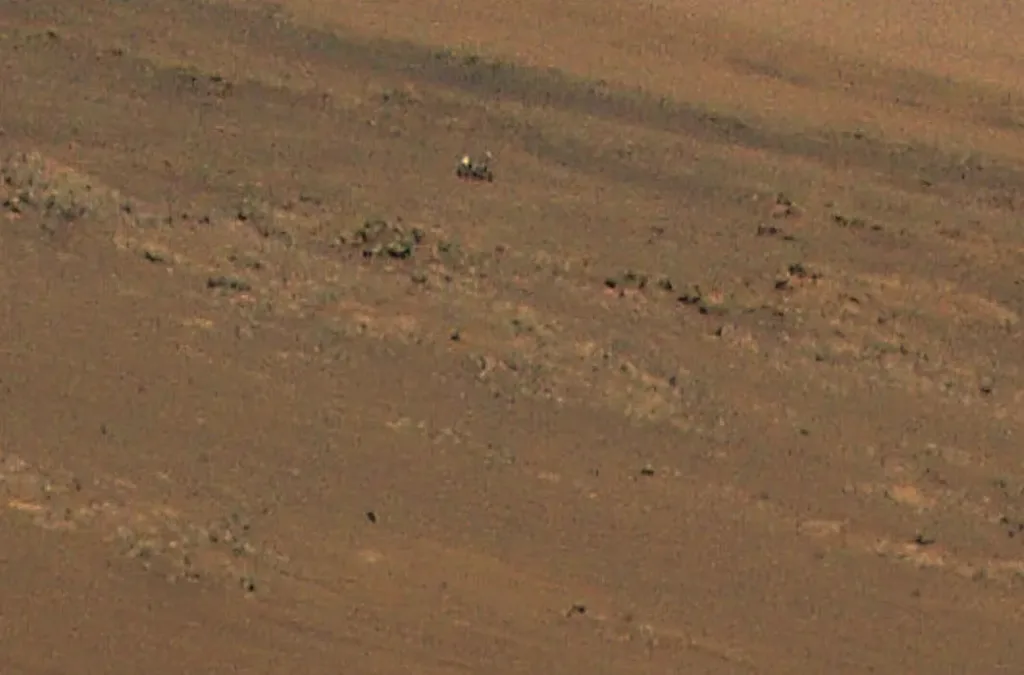 Zoom van de Perseverance rover
