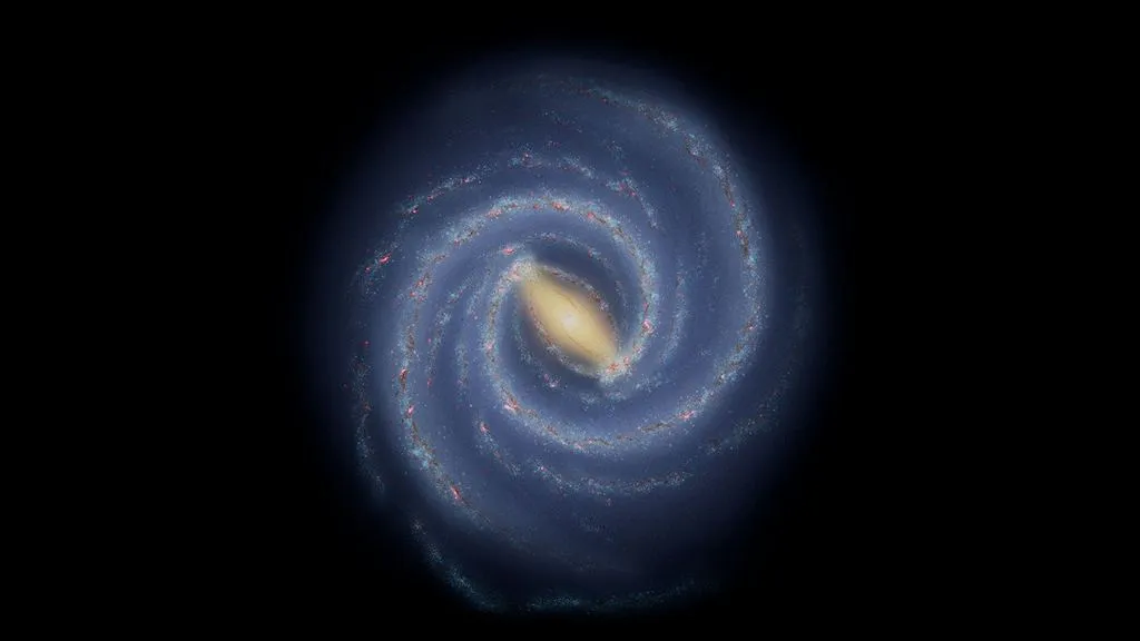 Vermoedelijke structuur van de Melkweg