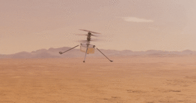 NASA Mars Helicopter Ingenuity illustration. Credit: NASA/JPL