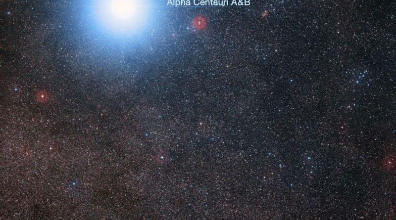 Opname van alpha Centauri