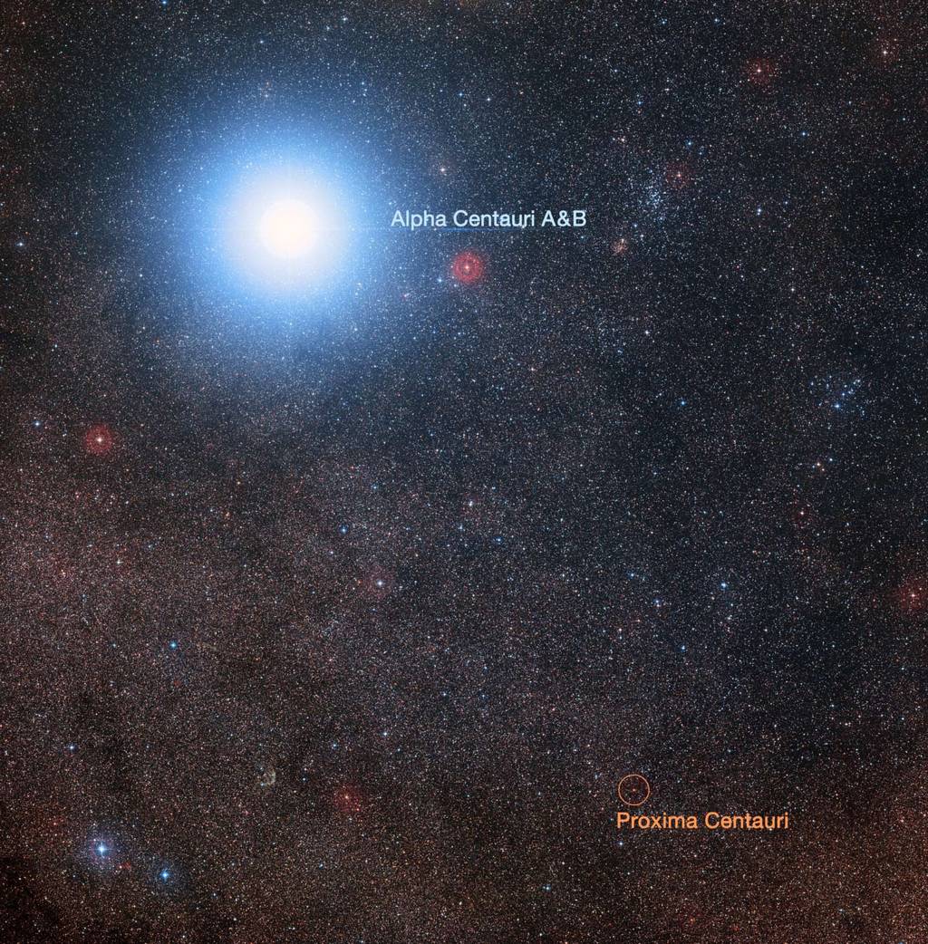 Opname van alpha Centauri