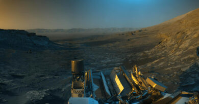 Panoramafoto gemaakt door de Curiosity rover op Mars