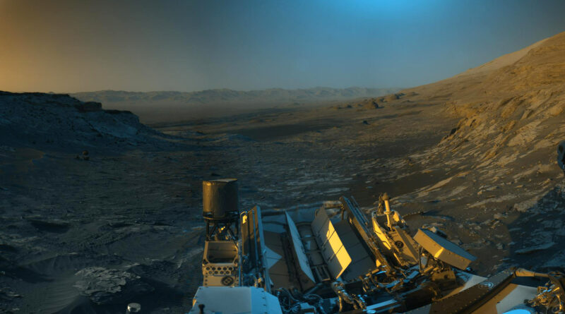 Panoramafoto gemaakt door de Curiosity rover op Mars