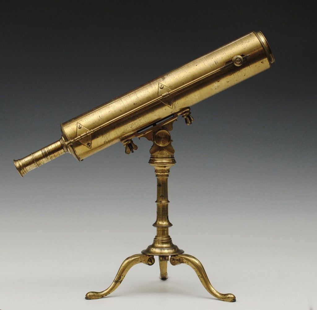 Een Gregoriaanse telescoop van omstreeks 1780.