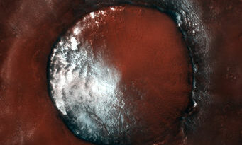 krater in Vastitas Borealis
