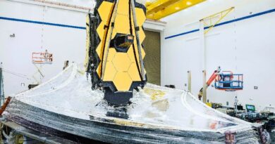 Zonnescherm james Webb Space Telescope