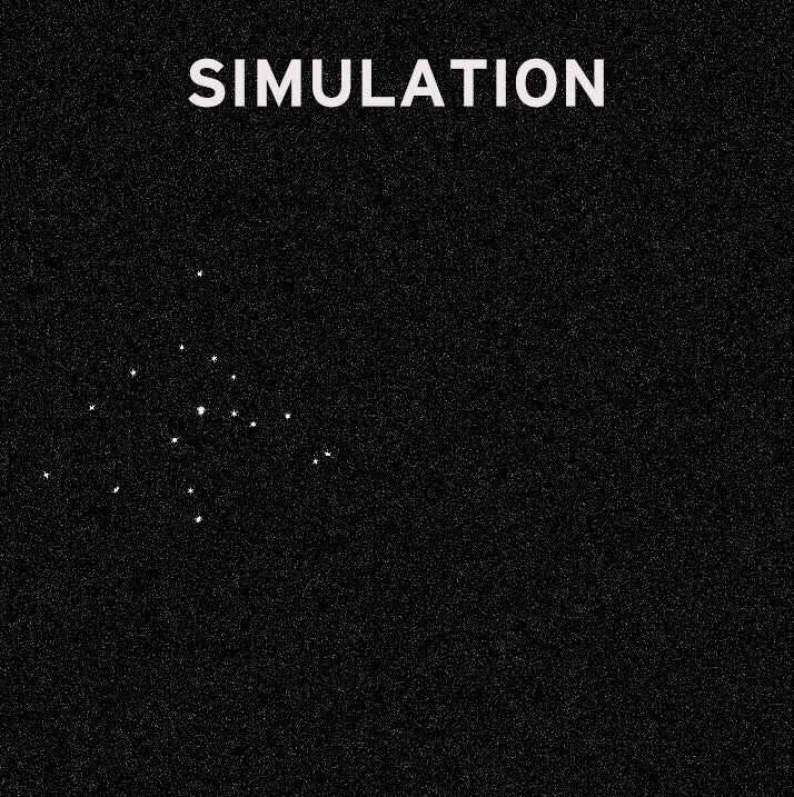 simulatie opname sterlicht door Webb