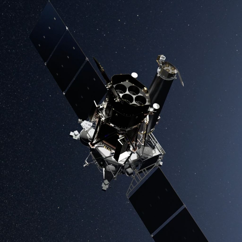 eROSITA aan boord van de Spectr-RG-satelliet