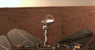 Zhurong rover op Mars