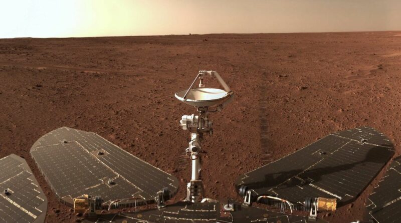 Zhurong rover op Mars