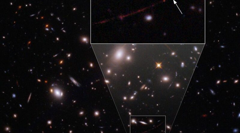 Hubble-opname van Earendel