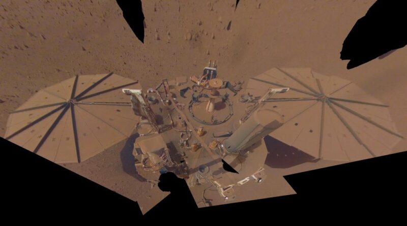 Selfie van de Mars InSight Lander