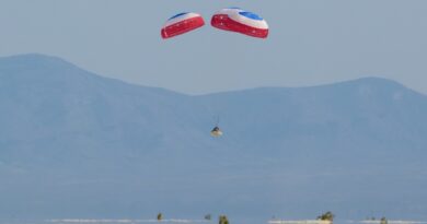 Staliner OTF-2 landt in de woestijn van New Mexico