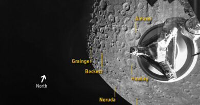 BepiColombo fotografeert Mercurius tijdens de tweede scheervlucht op 23 juni 2022