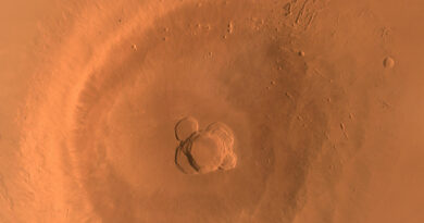 Ascraeus Mons gefotografeerd door Tianwen orbiter