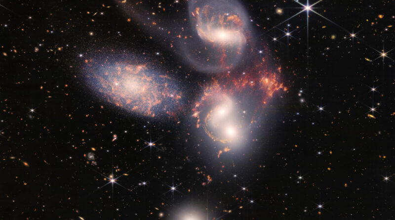 Webb maakt beste foto ooit van Stephan's Quintet