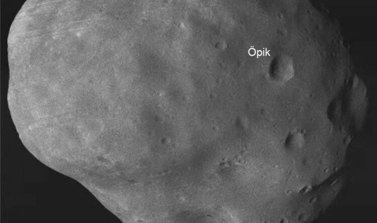 Tianwen 1 fotografeert de Marsmaan Phobos