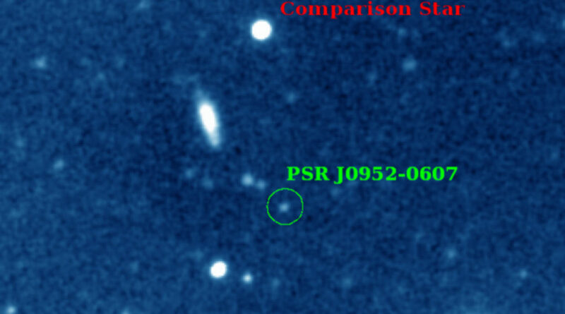 PSR J0952-0607 en zijn begeleider