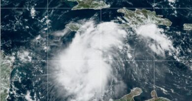 Tropiche storm Ian boven de Cariben
