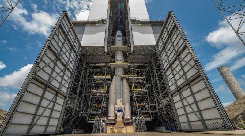 De Ariane 6-raket in Kourou