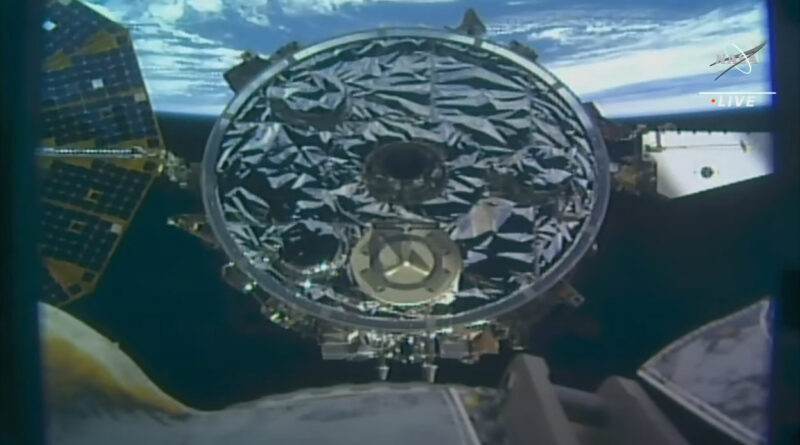 De Cygnus SS Sally Ride nadert het ISS