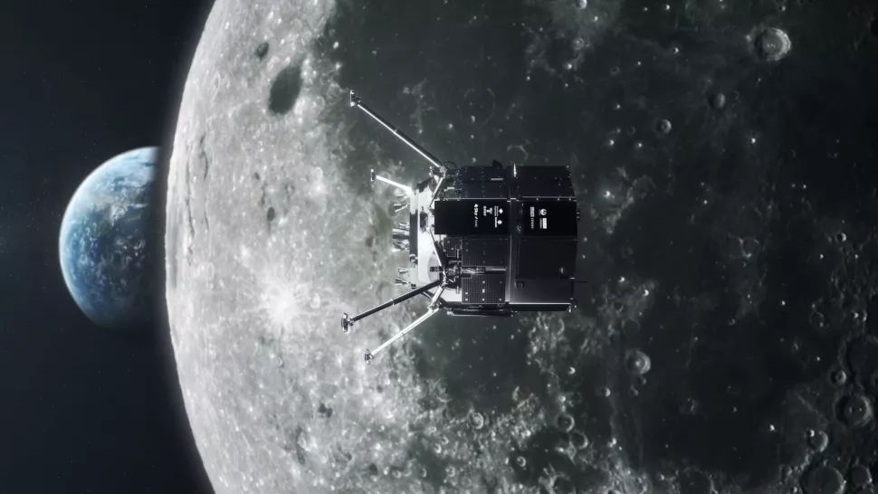 ispace's HAKUTO-R ruimtesonde die in April zal landen op de Maan.