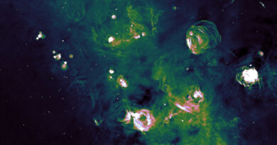 Een deel van het galactische vlak zoals gezien door de ASKAP-radiotelescoop en de Parkes-radiotelescoop