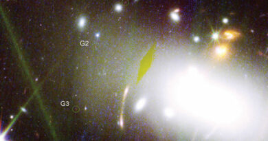 Kleurencomposietbeeld van de sterrenstelselcluster RX J2129.6+0005