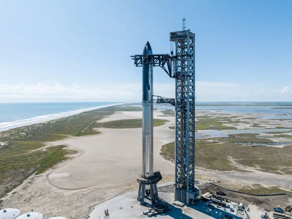 Starship klaar voor lancering