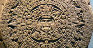 De monoliet van de steen van de zon, ook bekend als de Azteekse kalendersteen,