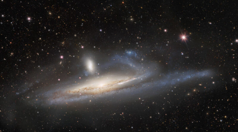 NGC 1532 en NGC 1531 in het sterrenbeeld Eridanus