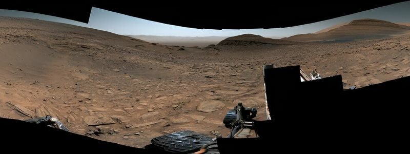 NASA's Curiosity gebruikte zijn Mastcam om deze inslagkrater vast te leggen op een locatie met de bijnaam "Jau"