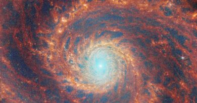 Deze Webb-afbeelding toont Messier 51